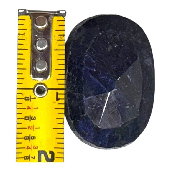 Natural Sapphire Gemstone Loose Oval Cut 58.07g 250 Carats Blue Estate Find - Picture 9 of 11